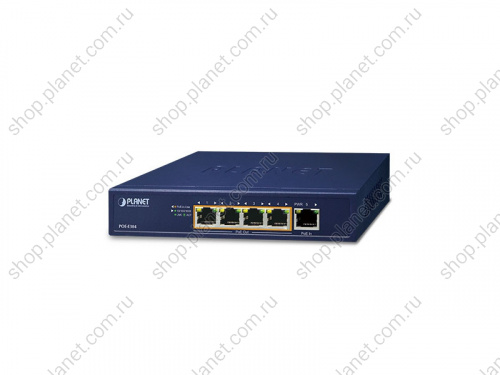 Удлинитель РоЕ по кабелю UTP до 200 м, вход 1 порт  RJ45 10/100/1000 Мб/с  802.3bt, выход 4 порта RJ45 10/100/1000 Мб/с 802.3af/802.3at POE-E304 фото 4