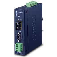 Промышленный сервер последовательных устройств 1 порт RS232/RS422/RS485 + 1 порт Duplex SC (30км) Planet