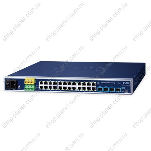 IGS-R4215-24T4X Коммутатор промышленный управляемый L2/L4, 24 порта RJ45 10/100/1000 Мб/с, 4 порта SFP+ 10G 