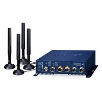 Шлюз промышленный сотовый беспроводной  5G/4G/LTE с поддержкой POE, 2 слота SIM, WiFi 802.11ax 2.4G / 5G, 4 порта M12 10/100/1000 Мбс VCG-2406WP-NR