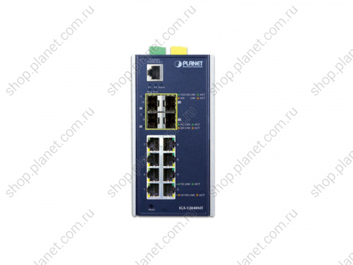IGS-12040MT Коммутатор промышленный управляемый L2+, 8 портов RJ45 10/100/1000 Мб/с, 2порта SFP 100/1000 Мб/с, 2 порта SFP 100/1000/2.5G фото 9