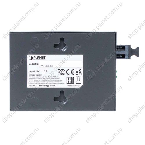 Медиаконвертер с SC портом 100 Мб/с, TX 1550, RX 1310, WDM, 20 км, одномод, RJ-45 10/100 Мб/с FT-806B20 фото 6