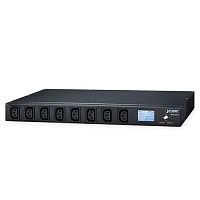 Блок розеток 19" с дистанционным управлением, 8 портов IEC320 C13, 16А, горизонтальный, 1U, с LCD дисплеем IPM-8221