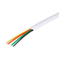 Кабель телефонный 4 провода, белый TC4-26T-W-CH
