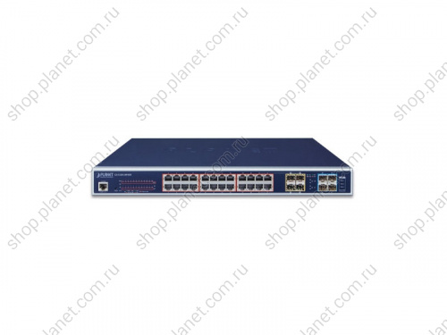 GS-5220-24PL4XR Коммутатор управляемый L3, PoE 24 порта 10/100/1000 Мб/с, 4 порта SFP+ 10 Гб/с фото 3