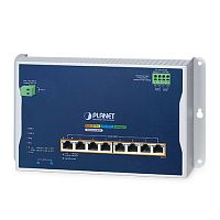 WGS-4215-8P2X Коммутатор промышленный управляемый L2+, PoE+ 8 портов RJ45 10/100/1000 Мб/с, 2 порта SFP+ 10G, настенный