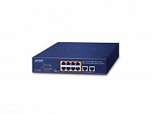 GSD-1008HP Коммутатор неуправляемый РоЕ 8 портов RJ45 10/100/1000 Мб/с, 2 порта RJ45 10/100/1000 Мб/с