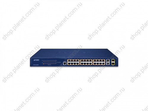 FGSW-2624HPS Коммутатор управляемый L2/L4, РоЕ 24 порта RJ45 10/100 Мб/с, 2 комбо порта RJ45/SFP 100/1000   фото 3