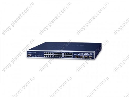 WGSW-24040R Коммутатор управляемый L2+, 4 порта SFP 100/1000 Мб/с, 24 порта RJ45 10/100/1000 Мб/с 