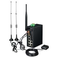 Шлюз промышленный сотовый беспроводной 4G/LTE  2 порта SIM, GPS,WiFi IEEE 802.11 b/g/n/ac 2.4G/5G, 5 портов RJ45 10/100/1000 Мб/с  ICG-2510WG-LTE-EU