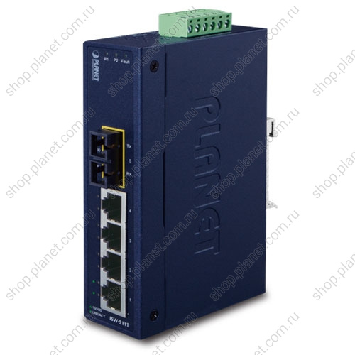 Промышленный коммутатор 4 порта 10/100 Мб/с, 1 порт SC многомод дуплекс 2 км 100 Мб/с, -40 +75C ISW-511T Промышленный коммутатор 4 порта 10/100 Мб/с, 1 порт SC многомод дуплекс 2 км 100 Мб/с, -40 +75C