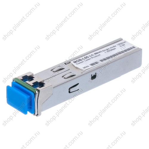 SFP модуль оптический LC duplex 1000 Мб/с, 1550 нм, 50 км, одномодовый MGB-L50