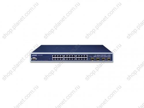 WGSW-24040 Коммутатор управляемый L2+, 4 порта SFP 100/1000 Мб/с, 24 порта RJ45 10/100/1000 Мб/с фото 3