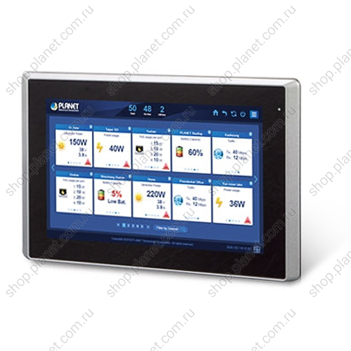 Контроллер Planet системы централизованного управления сетевым оборудованием на возобновляемой энергии с сенсорным дисплеем 12'', 1 порт 10/100/1000 Мб/с, до 512 устройств Контроллер Planet системы централизованного управления сетевым оборудованием на возобновляемой энергии с сенсорным дисплеем 12'', 1 порт 10/100/1000 Мб/с, до 512 устройств NMS-360V-12