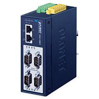 Промышленный Secure IIoT Modbus шлюз 4 порта RS232/422/485 DB9, 2 порта 10/100 Мб/с, Modbus RTU/ASCII IMG-3400T